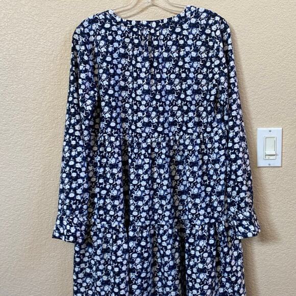 LOFT Outlet Women's Floral Georgette Prairie Mini Dress -‎ XS EUC - Picture 13 of 13
